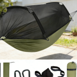 Anti Roll Hammock Tent with Net 500 lbs